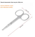 Nose Hair Scissors Mini Stainless Steel round Head Beauty Trimmer Nose Hair Trimmer Portable Ergonomics Nose Hair Cutter