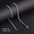 Skyrim Fashion 60Cm Long Box Chain Necklace Men Stainless Steel Black Gold Color Link Chains Basic Punk Jewelry Wholesale